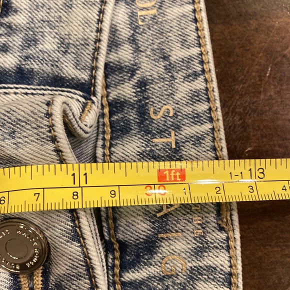 NWT Size 0 Long High Rise Sculpt Straight Leg - Acid Wash Look (ABBA) - Picture 11 of 12